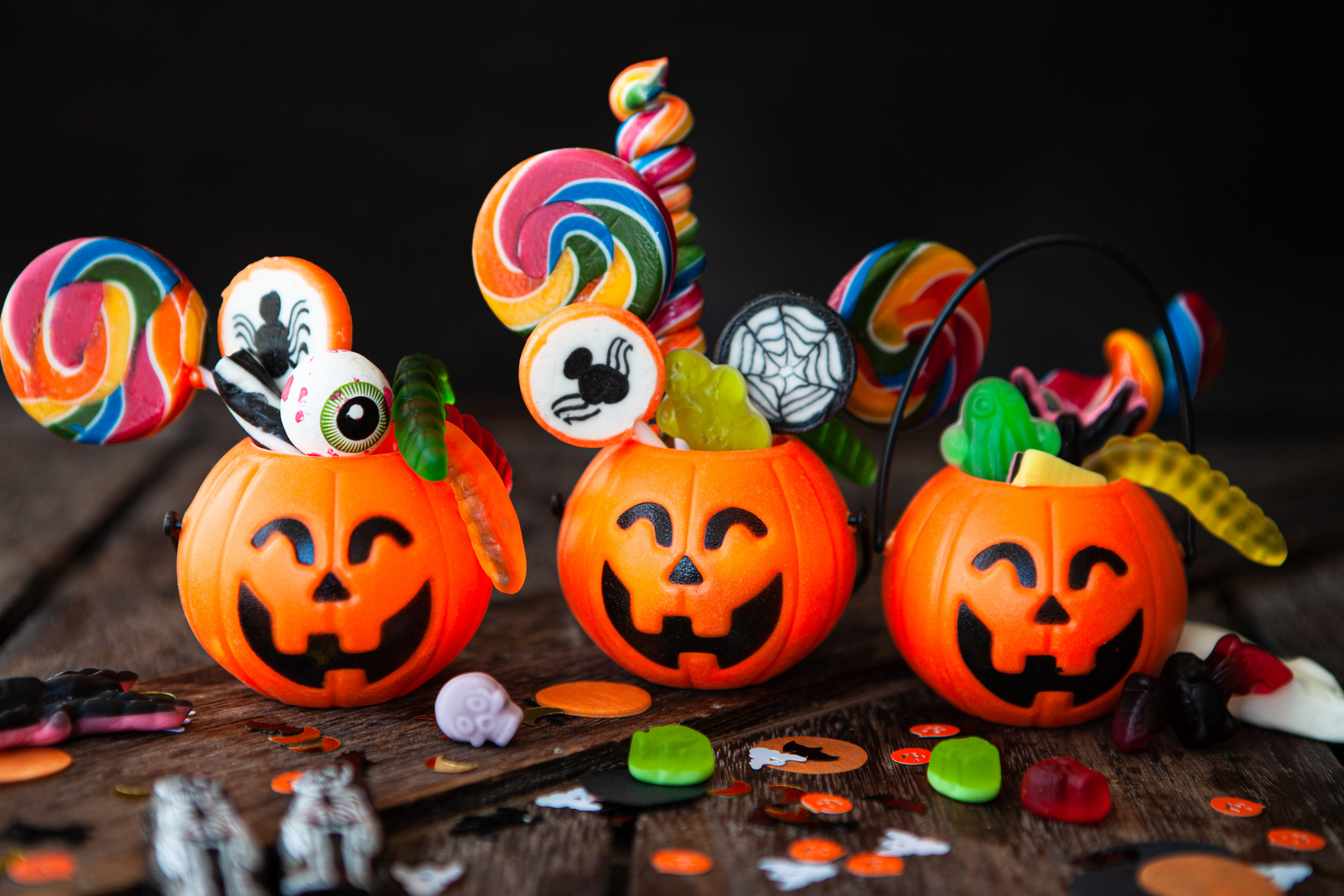 Colorful Halloween candy